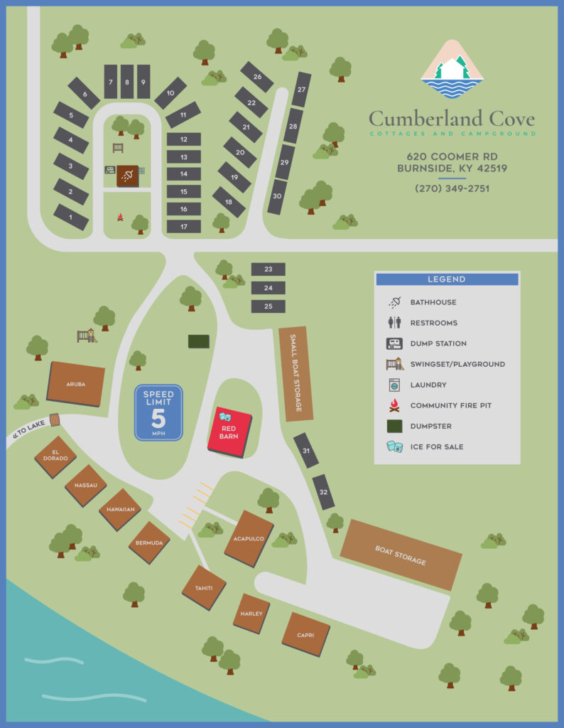 Cumberland Cove Site Map 2025